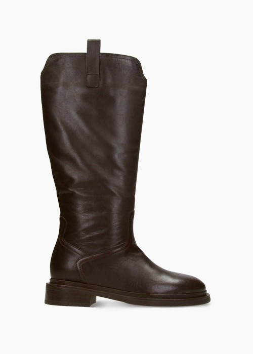 Brązowe kozaki damskie