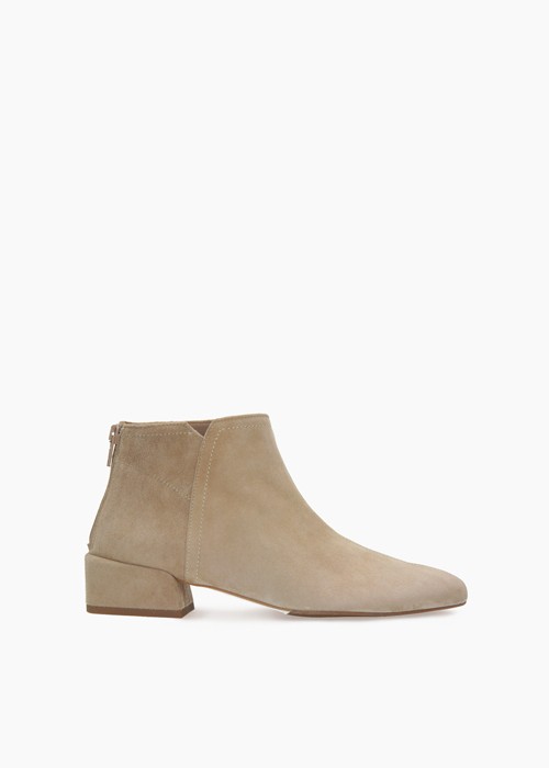 Beżowe botki damskie