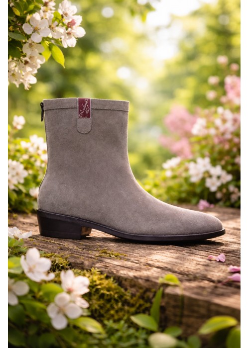 Szare botki damskie