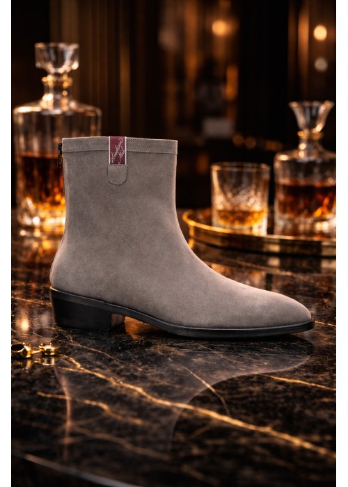 Szare botki damskie