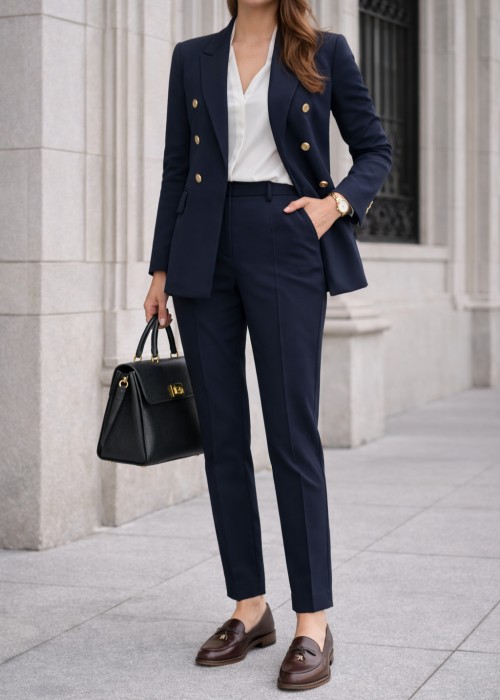 Brązowe mokasyny damskie