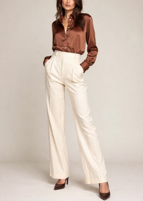 Brązowe czółenka damskie