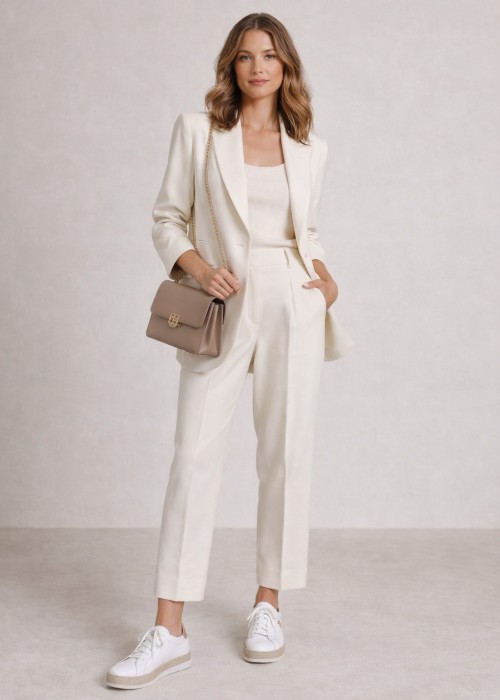 Białe sneakersy damskie