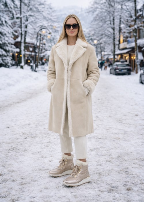 Złote sneakersy damskie