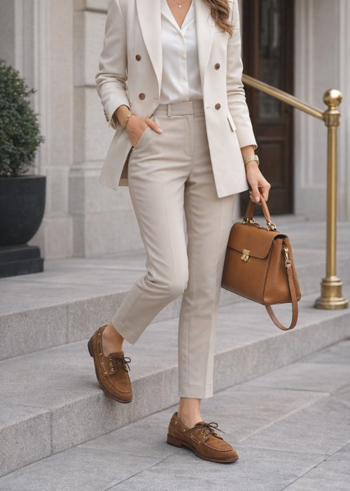 Koniakowe mokasyny damskie