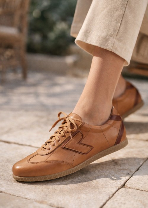 Koniakowe półbuty damskie