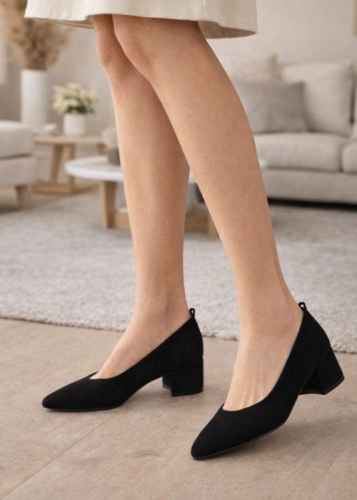 Czarne czółenka damskie