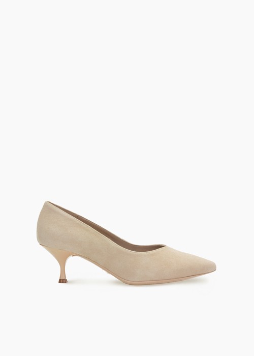 Beżowe czółenka damskie