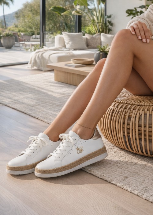 Białe sneakersy damskie