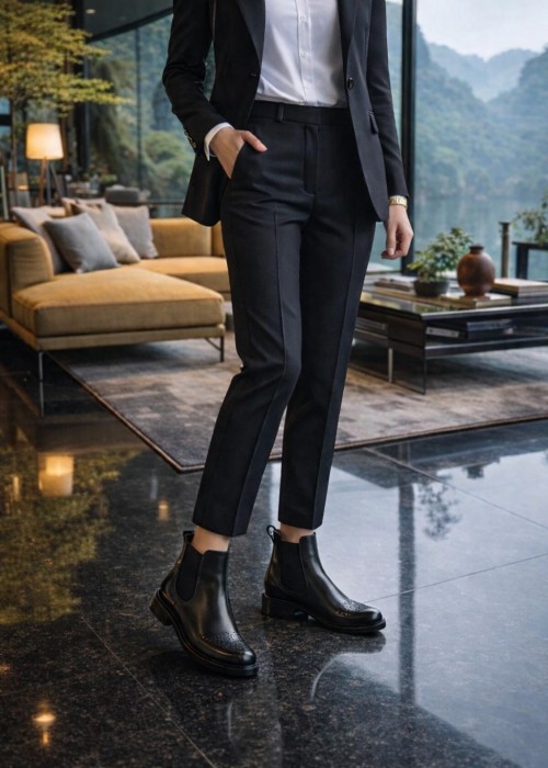 Czarne sztyblety damskie