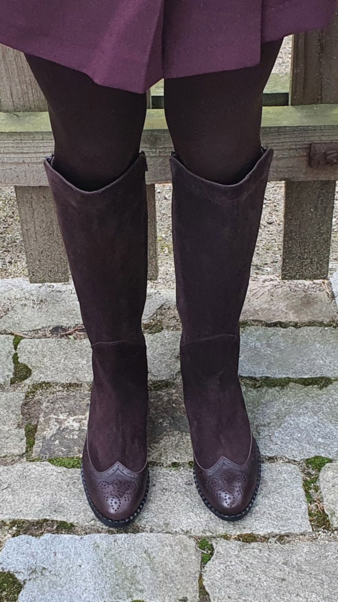 Brązowe kozaki damskie 1699262B-N503