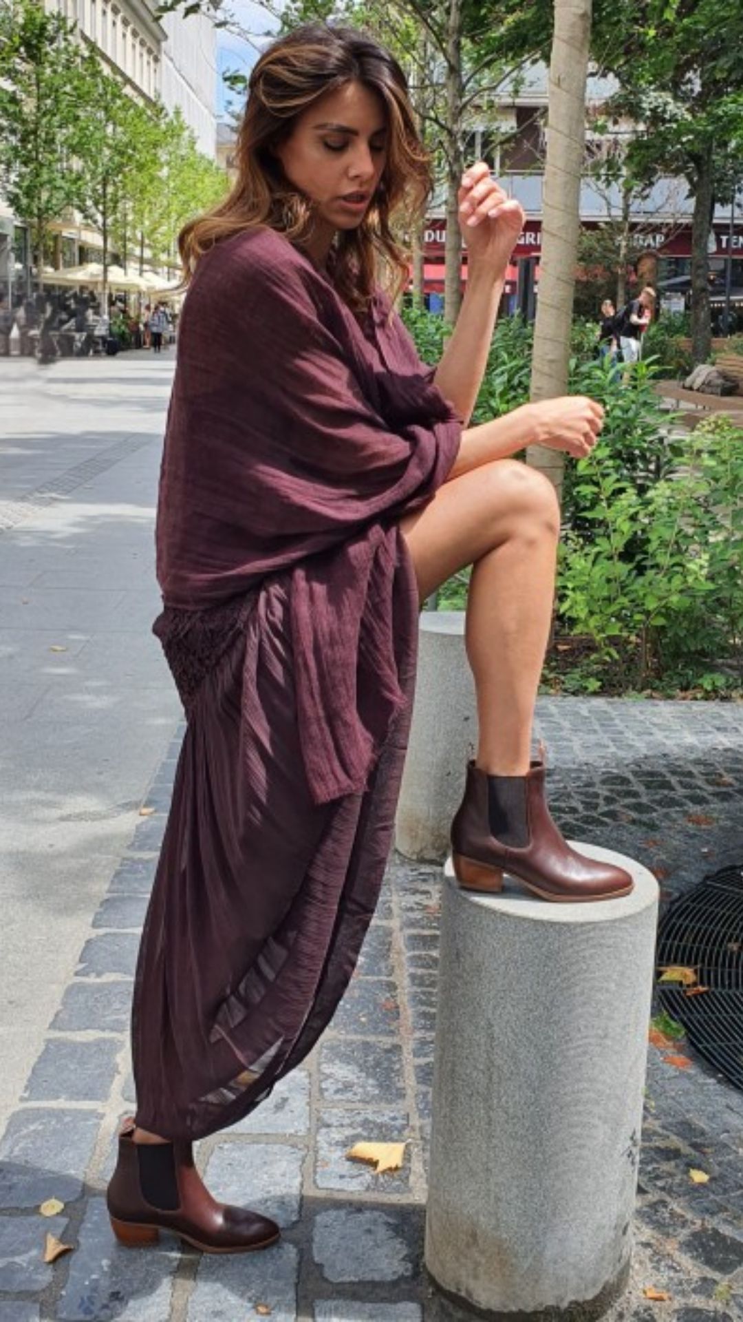 Brązowe sztyblety damskie 1664274Z-0303