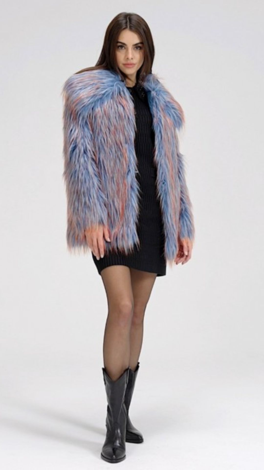 Czarne botki damskie 1607283G-0101