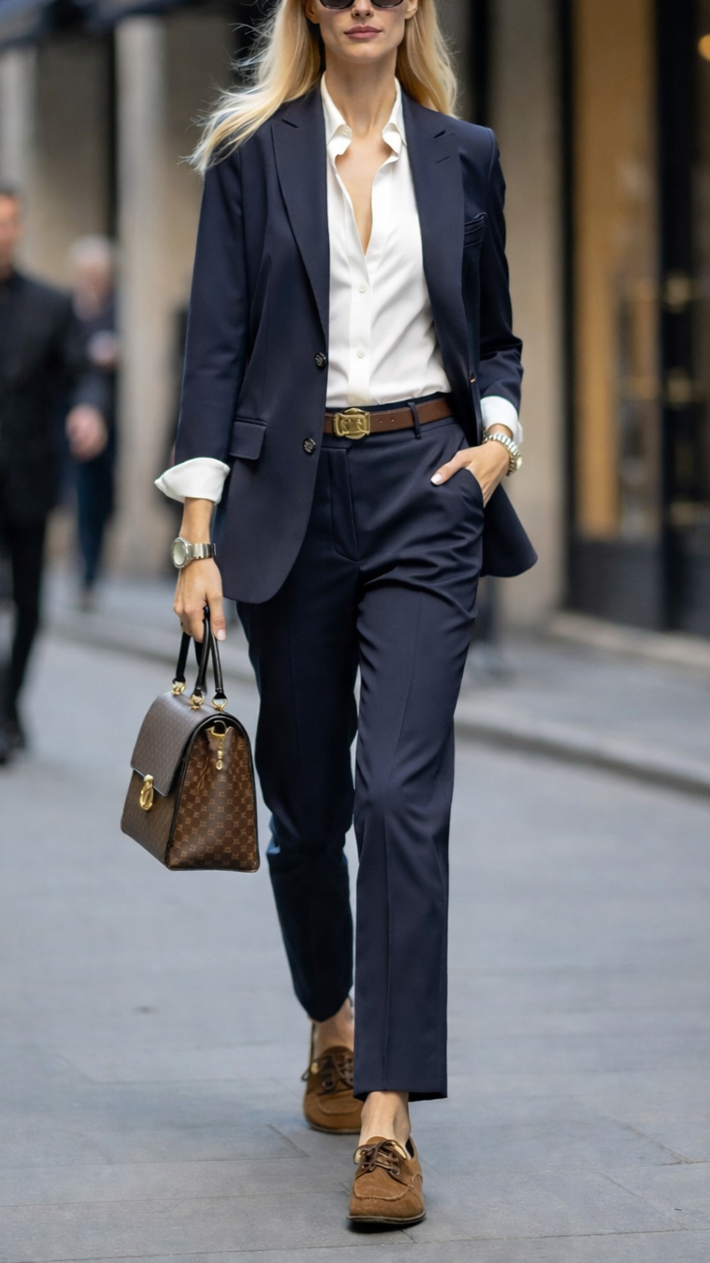 Koniakowe mokasyny damskie 1648289H-D508