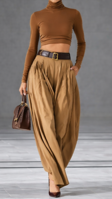 Brązowe czółenka damskie 937191S-0303 