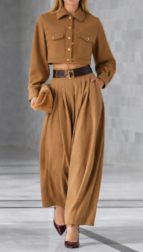 Brązowe czółenka damskie 937191S-0303 