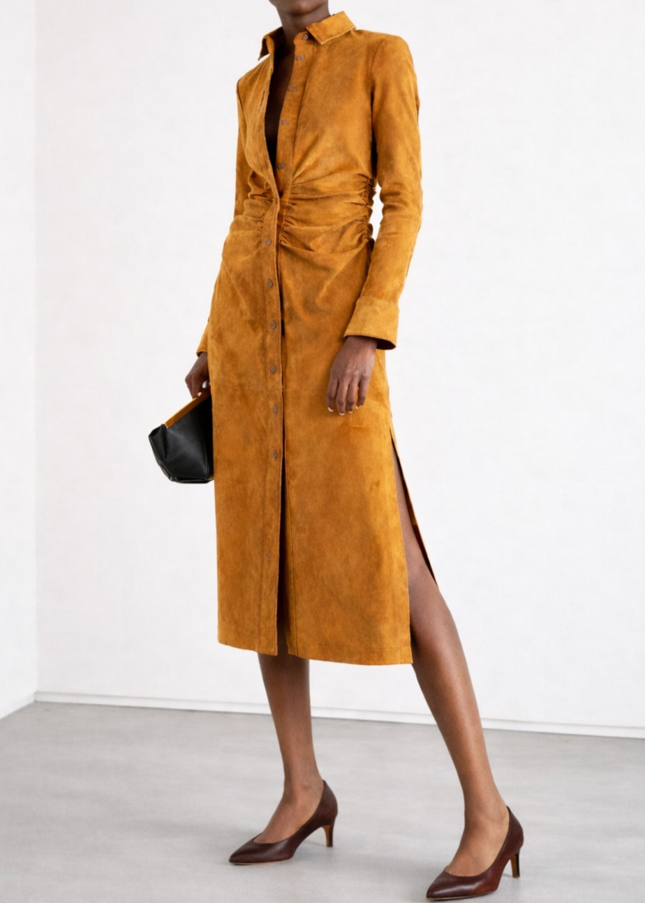 Brązowe czółenka damskie 937191S-0303